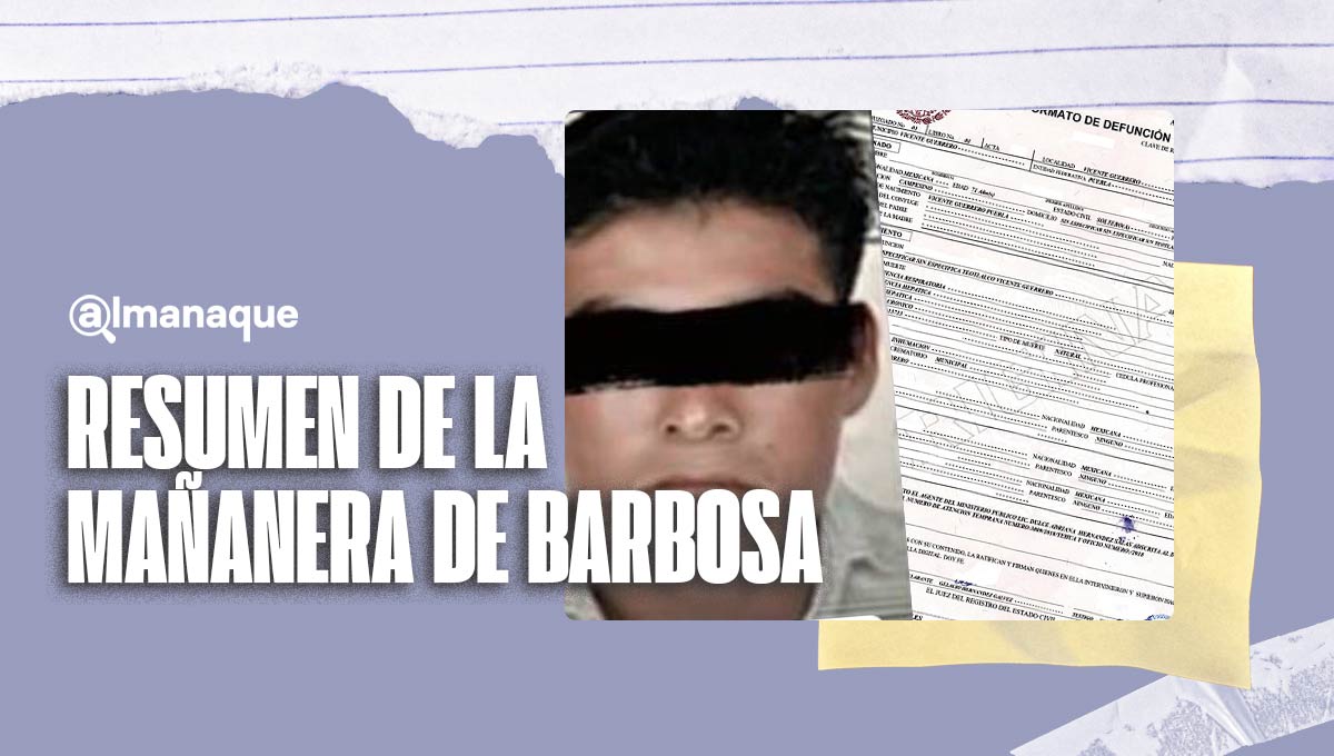 Actas de nacimiento, detenciones en Xonacatepec y ocupación hospitalaria, los temas de la mañanera de Barbosa del 10 de agosto 2 Resumen Barbosa 10 08