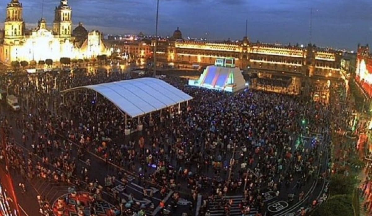 ¿Sacrificio? Asisten miles de personas a la inauguración de la maqueta del Templo Mayor pese al COVID 1 Templo Mayor maqueta 1