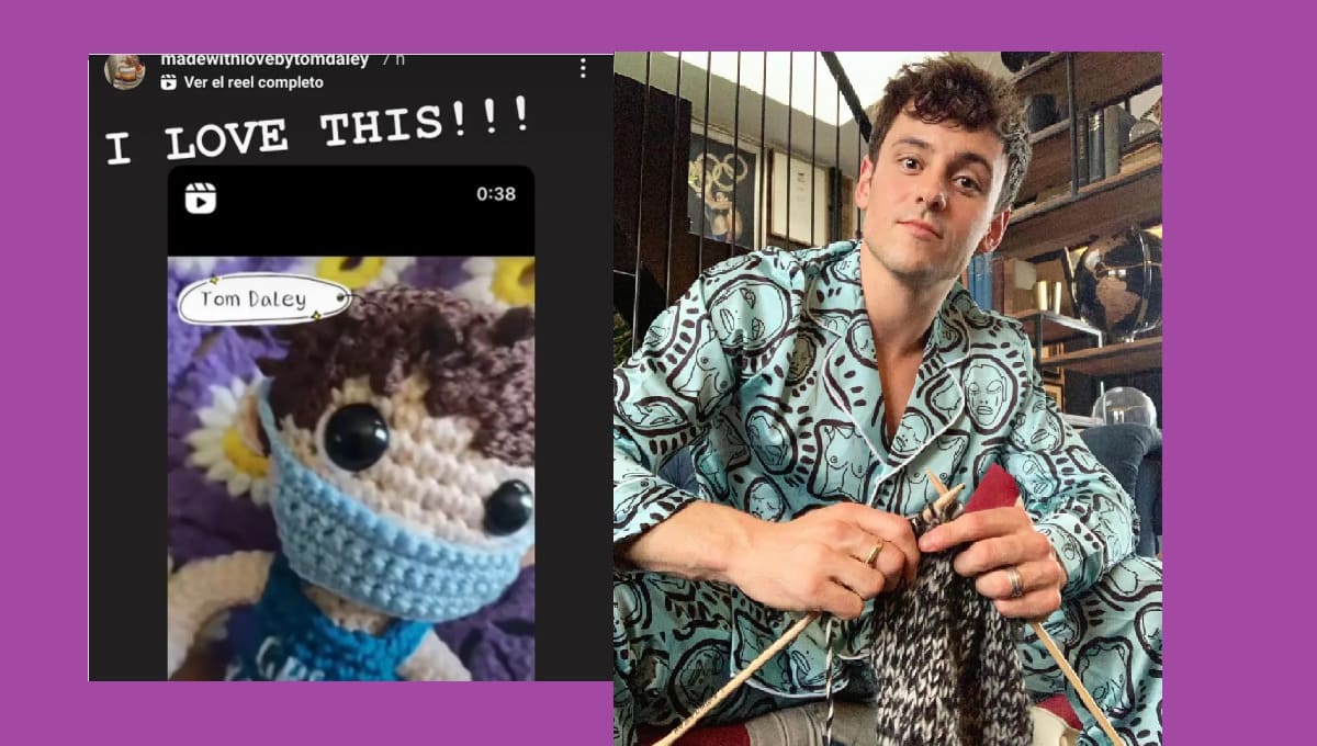 Artesana mexicana teje muñeco de Tom Daley y el clavadista le agradece 2 Tom Dealey agradece artesana mexicana 1