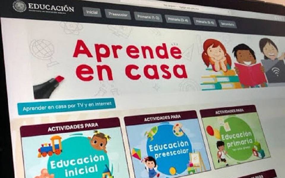 Las clases por televisión se impartieron a través del programa federal aprende en casa