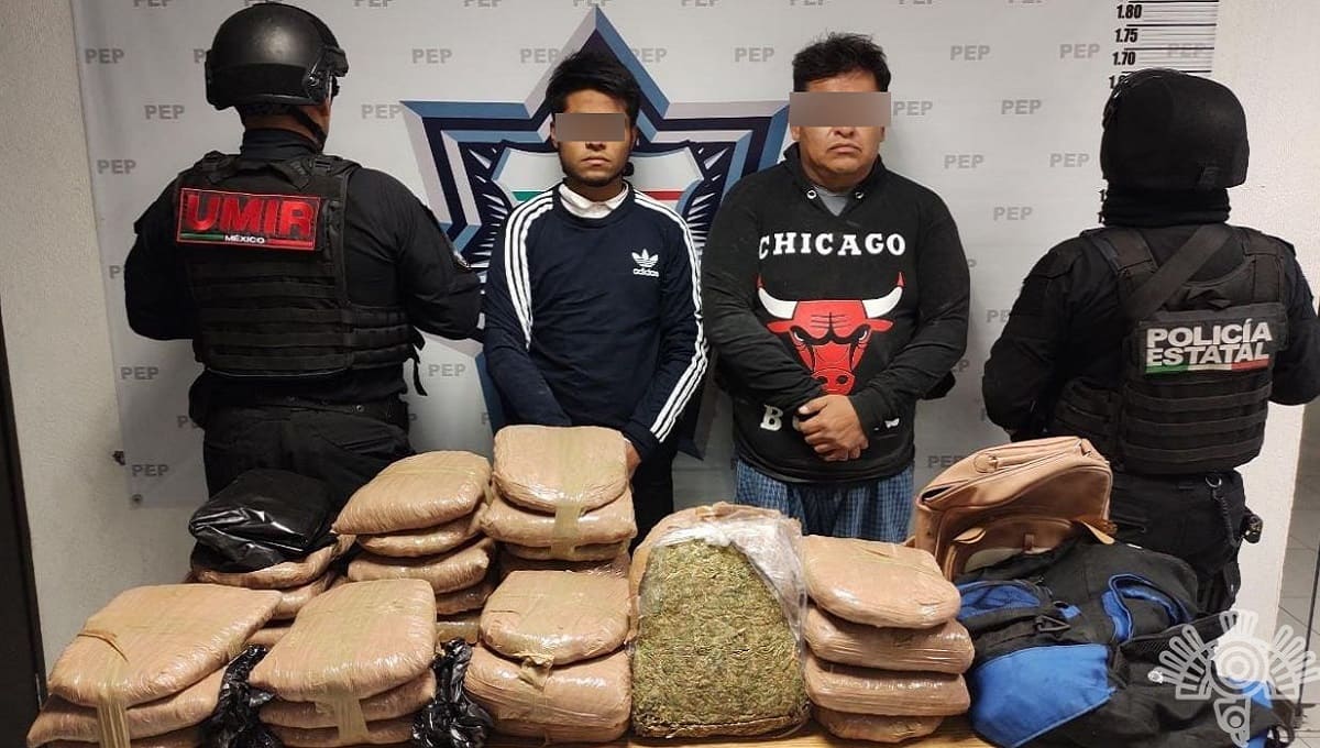 Captura SSP a dos hombres con 30 kilogramos de aparente marihuana 1 hombres con marihuana ssp 1