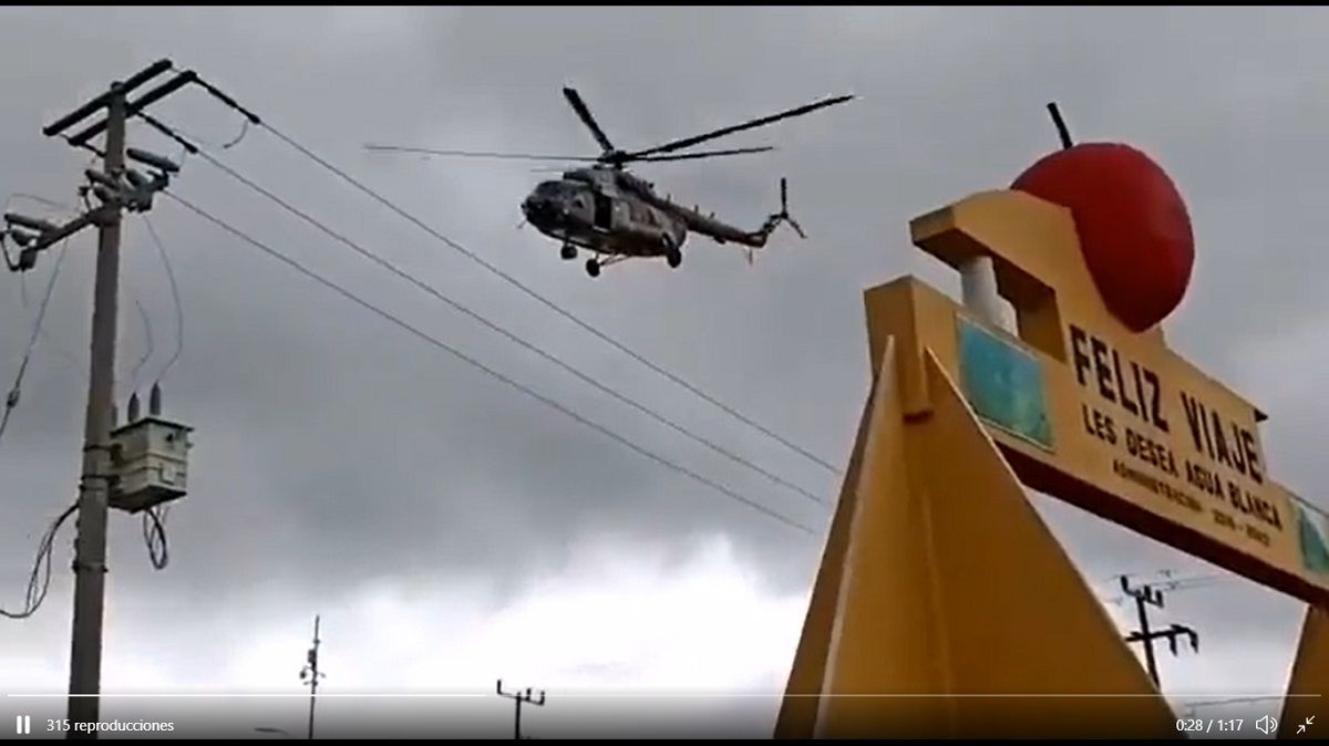 VIDEO: Así se desplomó el helicóptero en el que viajaba el secretario de Gobernación de Veracruz 2 policia estatal 1