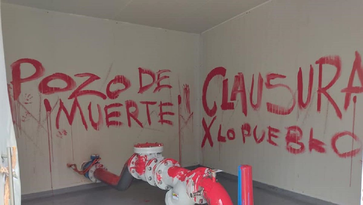 Pobladores de Juan C. Bonilla clausuran el pozo de Bonafont 3 pozo bonafont