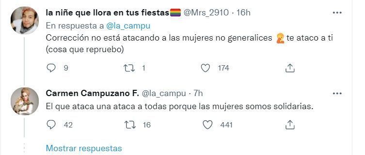 ¡K-O! Carmen Campuzano se defiende de usuario que se burló de su nariz en redes 2 Carmen Campuzano se defiende 2