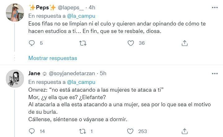 ¡K-O! Carmen Campuzano se defiende de usuario que se burló de su nariz en redes 4 Carmen Campuzano se defiende 4