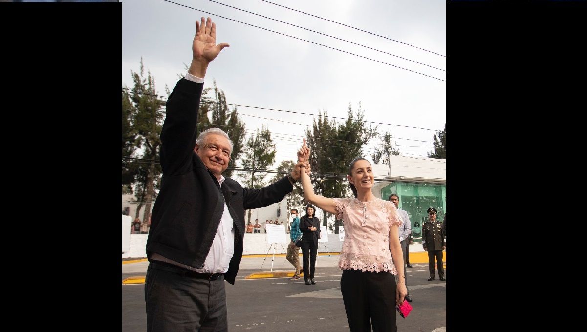 Se viraliza foto de AMLO levantándole la mano a Sheinbaum 3 Se viraliza foto de AMLO levantándole la mano a Sheinbaum
