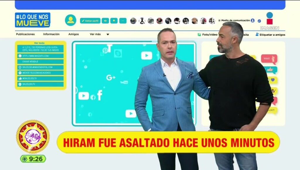 Hiraim Hurtado rompio en llanto tras asalto