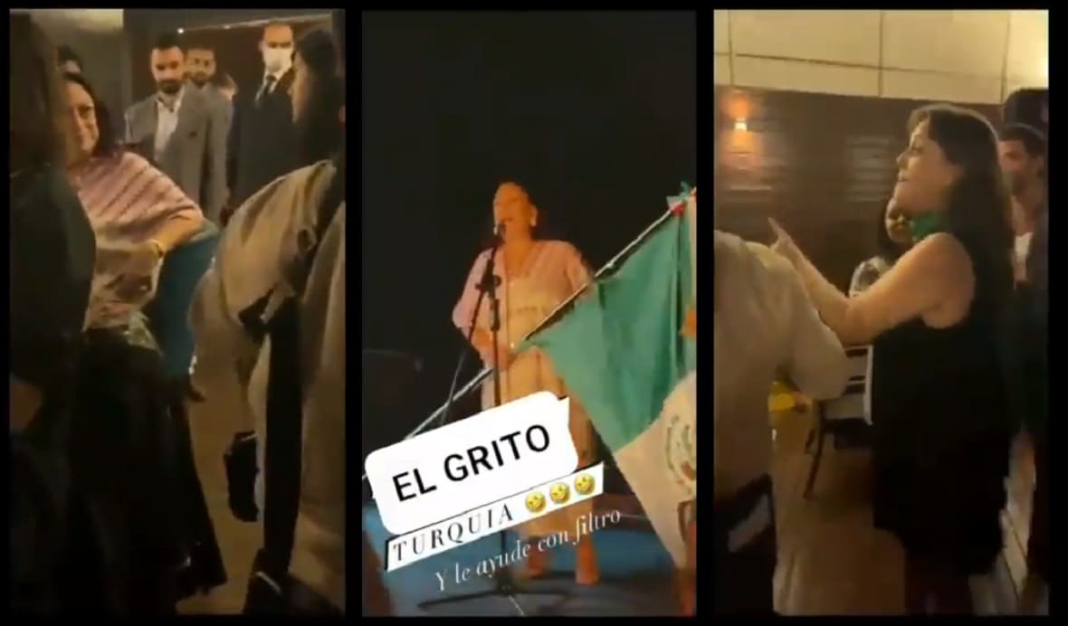 Isabel Arvide arma tremendo escándalo luego de gritar "¡Viva López Obrador!"