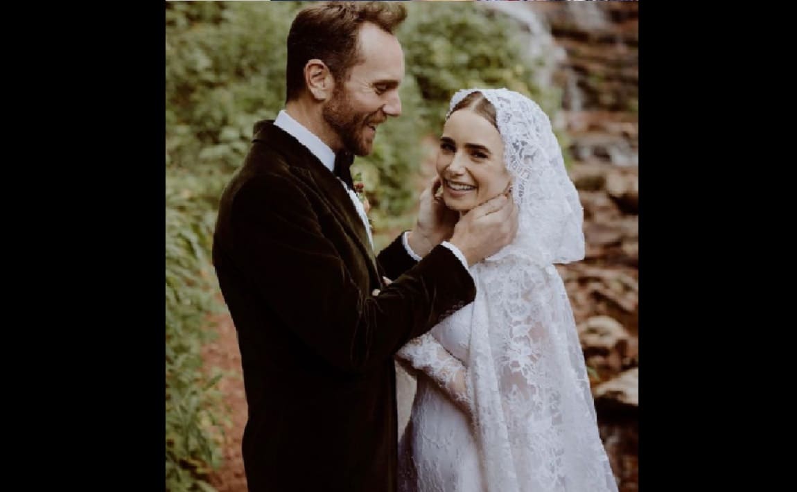 ¡Como en los cuentos de hadas! Lily Collins se casó con el director de cine Charlie McDowell 1 Lily Collins se casa con el director de cine Charlie McDowell
