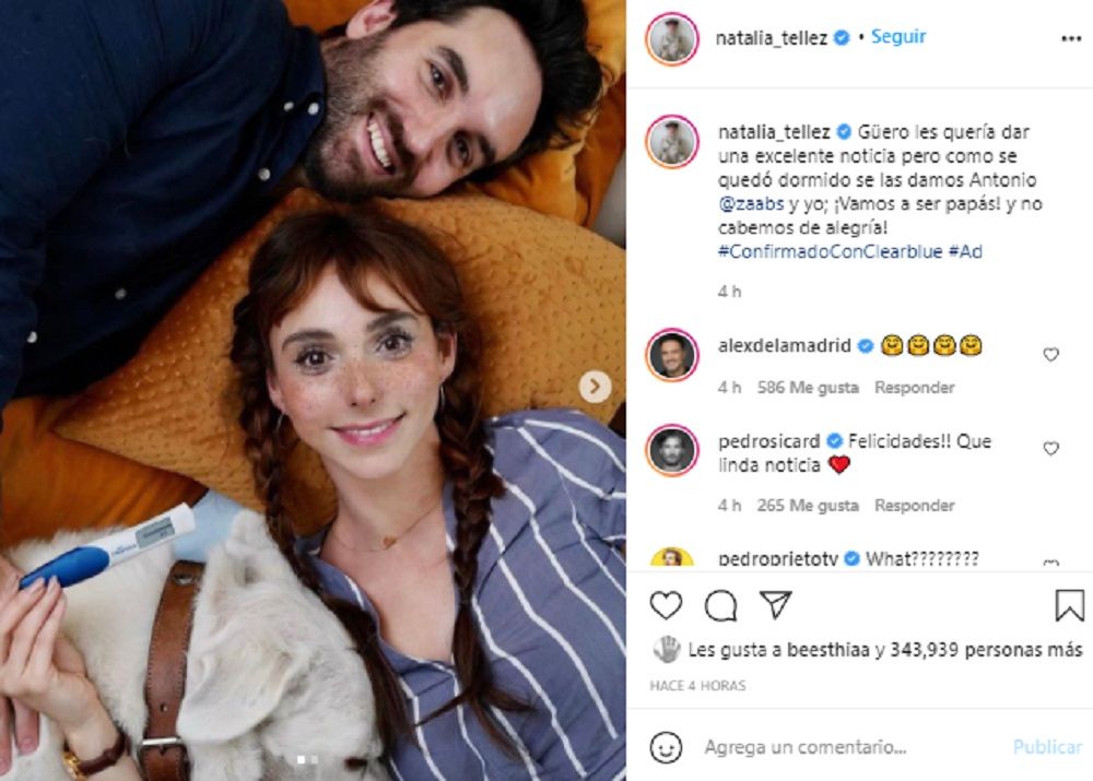 ¡Habrá una nueva neta divina! Natalia Téllez confirma su embarazo 2 IG Natalia Téllez