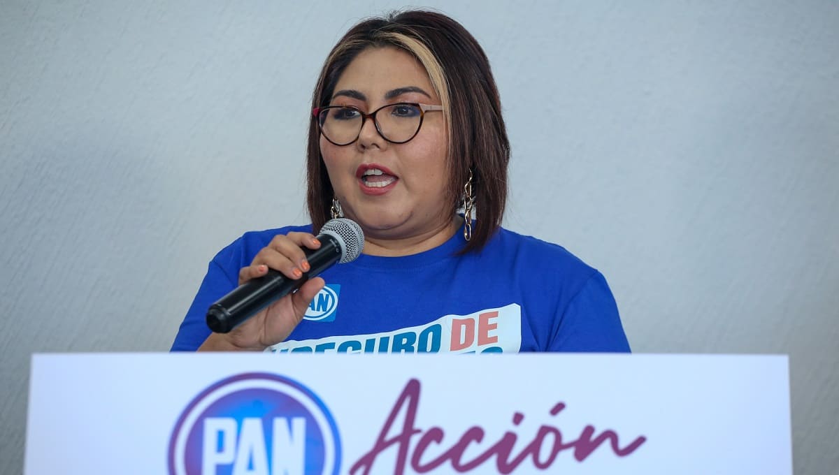 Lalo Rivera no aparece en festejo del 82 aniversario del PAN; dirigente niega excluirlo 2 PAN Genoveva huerta 1