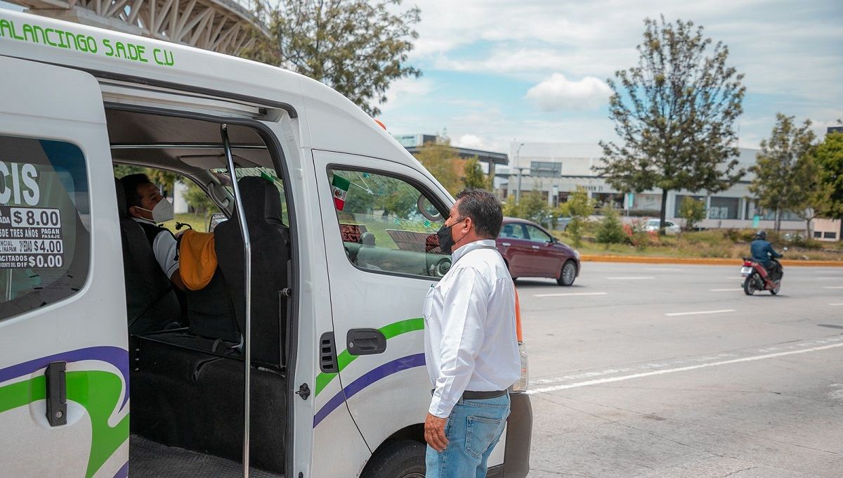 Despliega gobierno estatal operativos de sana distancia en unidades del transporte público 2 SMT3