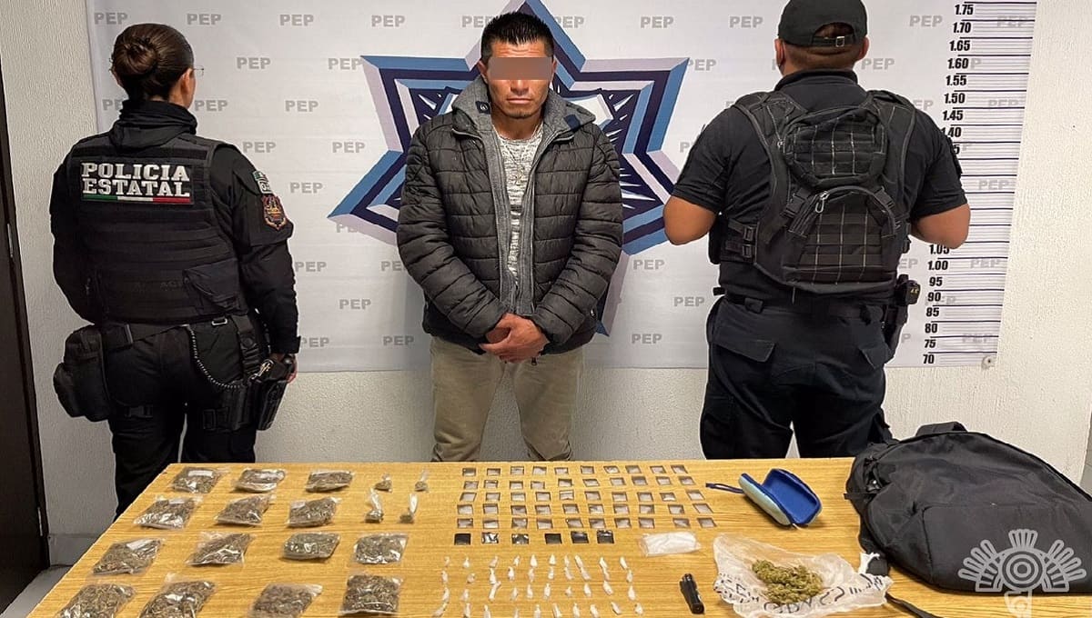 Con más de 100 dosis de droga, SSP detiene a presunto narcovendedor 1 SSP detiene a narcovendedor 1