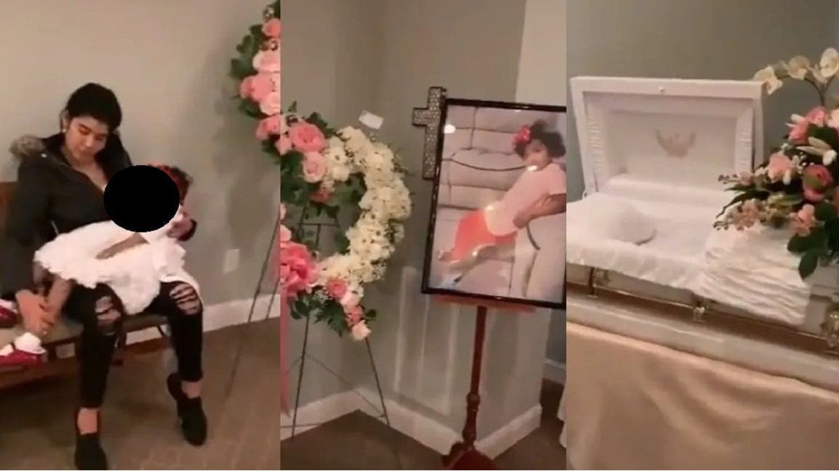 Desgarrador: Saca el cadáver de su hija del ataúd para abrazarla por última vez (VIDEO) 2 cadaver