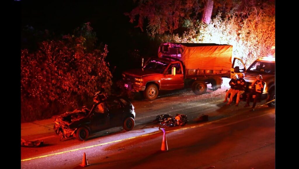 carambola autopista México-Puebla