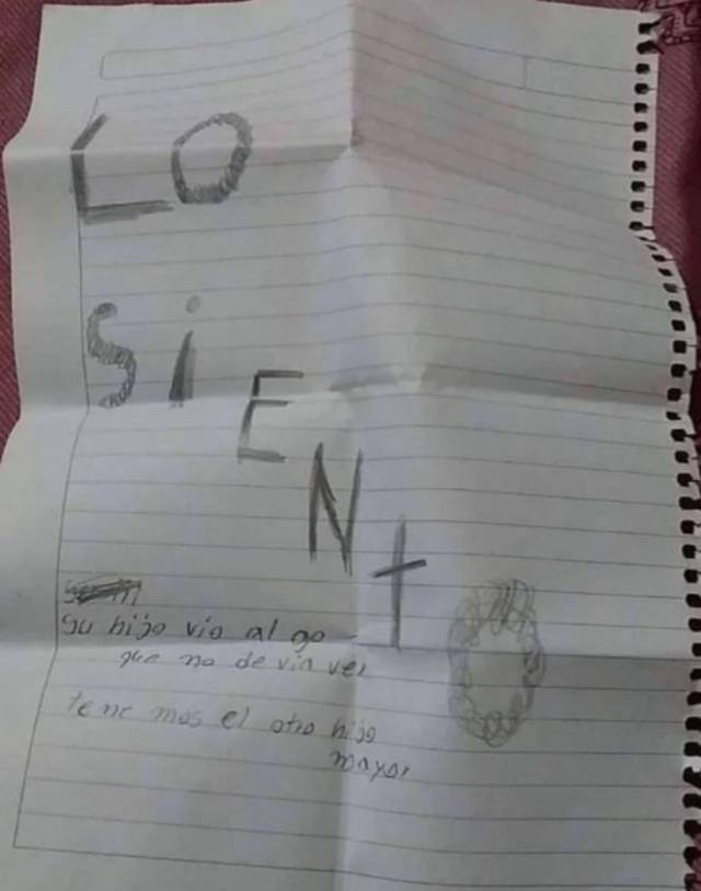 vio algo que no debía