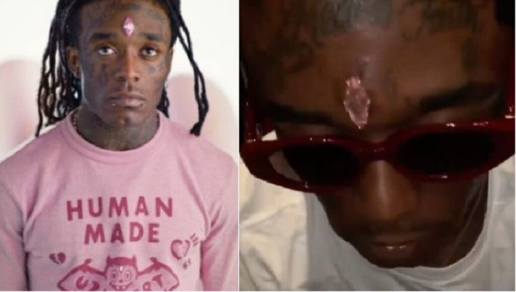 diamante en la frente