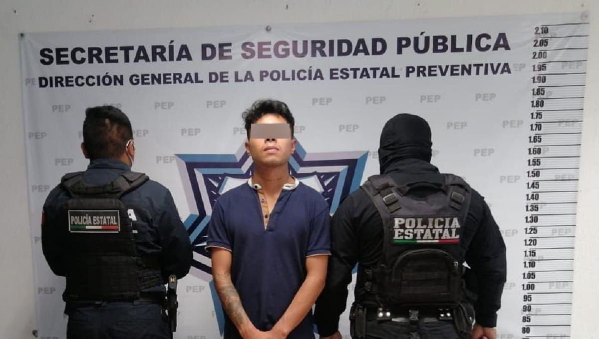 Detiene Policía Estatal a presunto narcomenudista; entregaba droga en el zócalo 1 erik p narcomenudista 1