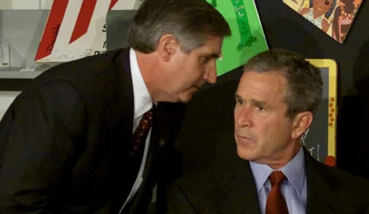 A 20 años del 11S: El momento en que George Bush se entera del atentado (VIDEO) 1 george bush 1