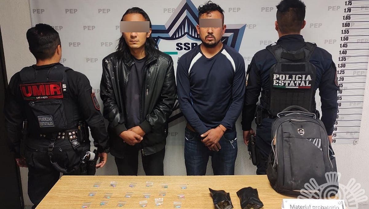 Presuntos narcomenudistas de Xanenetla son detenidos por la Policía Estatal 1 narcomenudistas xanenetla 1