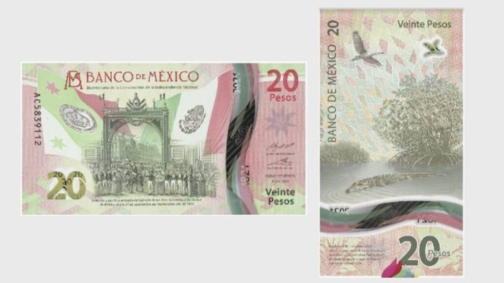nuevo billete de 20 pesos