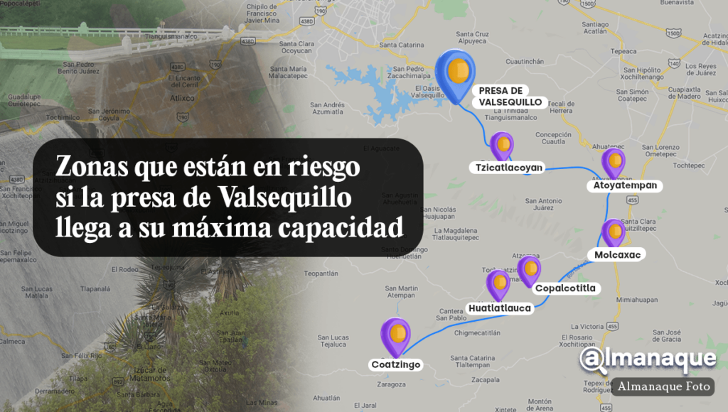 portada Zonas que estan en riesgo si la presa de Valsequillo llega a su maxima capacidad