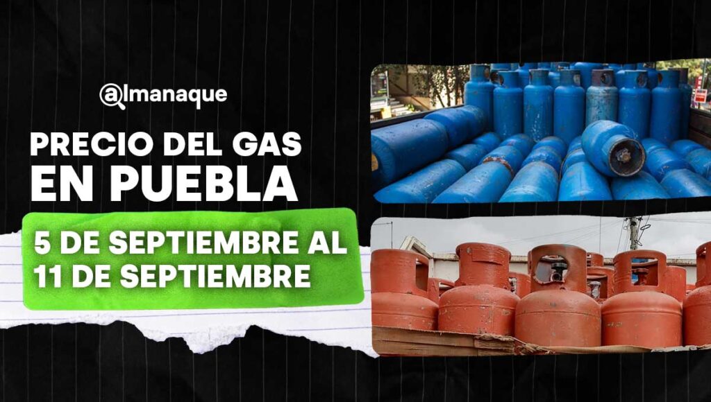 precio gas en puebla septiembre
