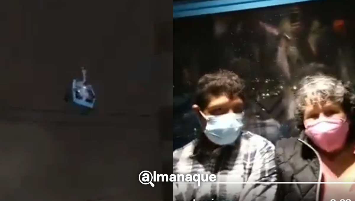 "Virgencita linda": Así se vivió el temblor arriba de una góndola del Cablebus 2 sismo cdmx cablebus atrapados