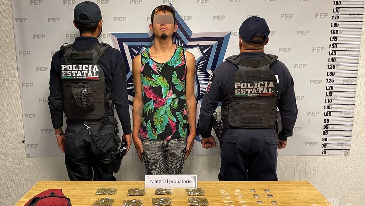 Detiene Policía Estatal a presunto distribuidor de drogas de “El Pelón del Sur” 1 ssp detiene a distribuidor de drogas 1