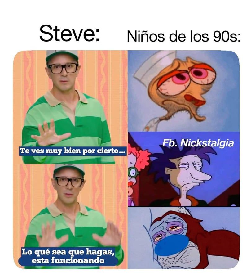 Los mejores memes del regreso de Steve de las pistas de Blue 9 steve2