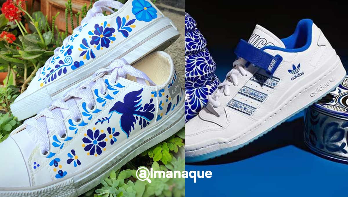 ¿Adidas Forum o el diseño poblano de los tenis de talavera? 5 tenis homenaje talavera poblana