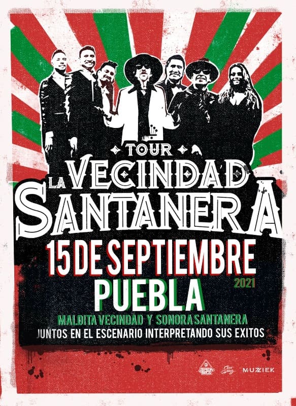 VIDEOS: Vecindad Santanera, la fusión entre La Maldita y la Sonora que estará en Puebla 4 Vecindad Santanera Puebla