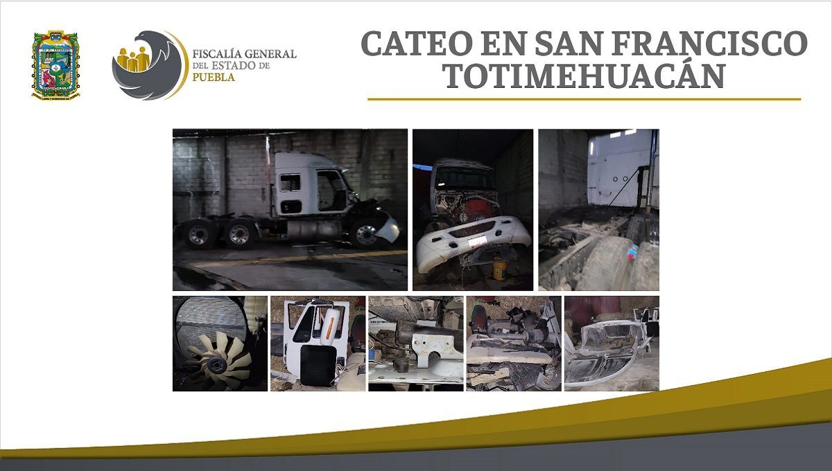 Recuperan tractocamión robado y autopartes durante cateo en Totimehuacán 2 Cateo SF Totimehuacan 02