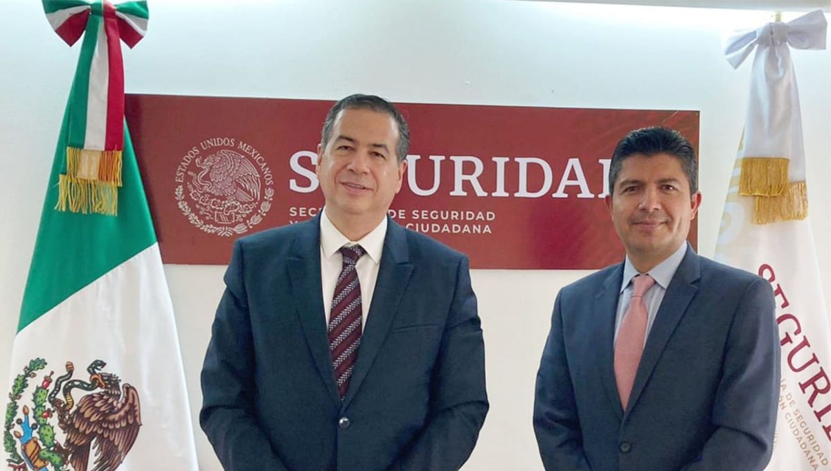 A tres días que rinda protesta, Eduardo Rivera se reúne con subsecretario de Seguridad del gobierno federal 2 Lalo rivera y Ricardo mejia 1