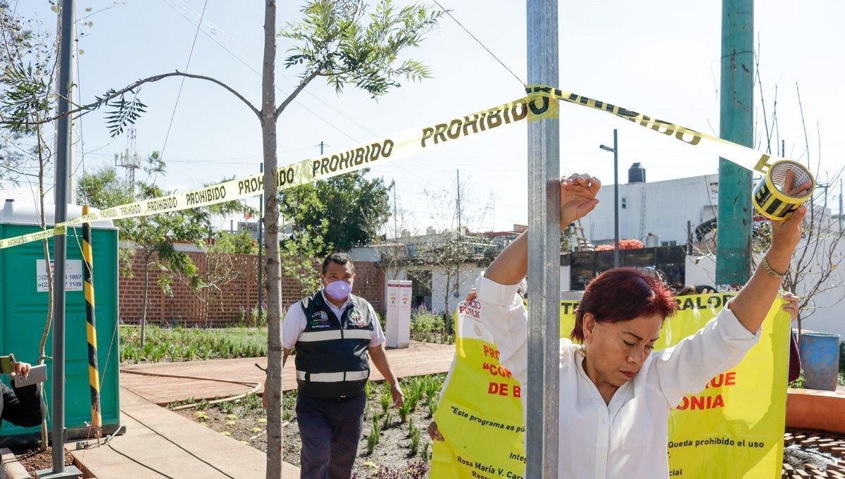Vecinos de la México 83 denuncian irregularidades en la obra del Parque Barrio 4 R5A4581