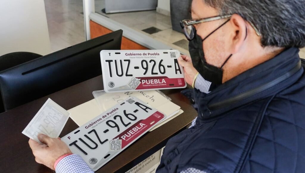 canje de placas puebla 1