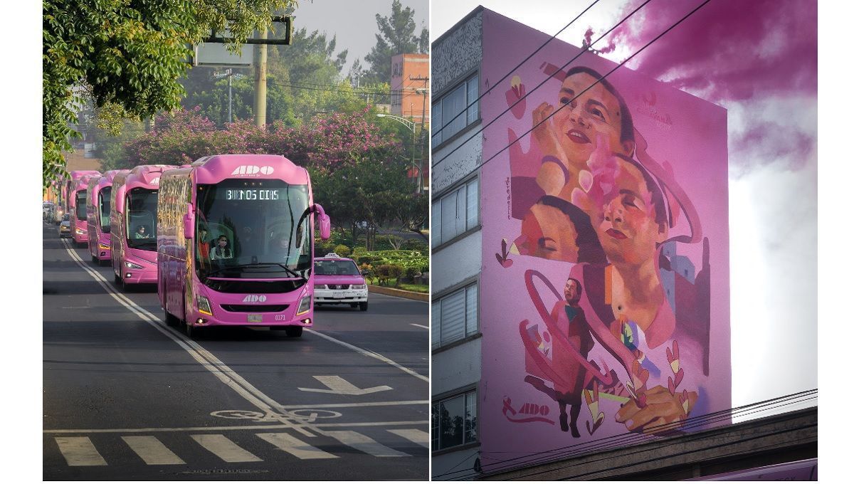 caravana rosa