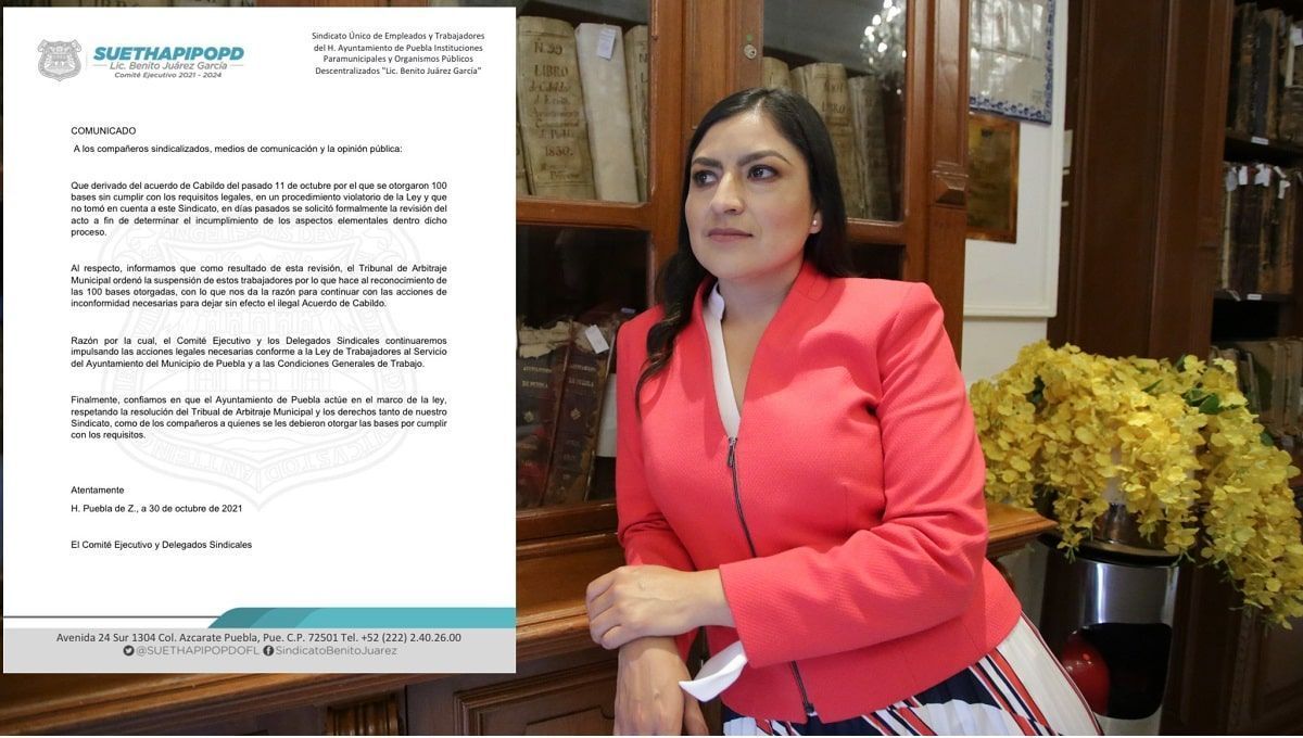 Tribunal de Arbitraje municipal suspende las 100 bases que entregó Claudia Rivera 2 claudia rivera y bases para cercanos min 1