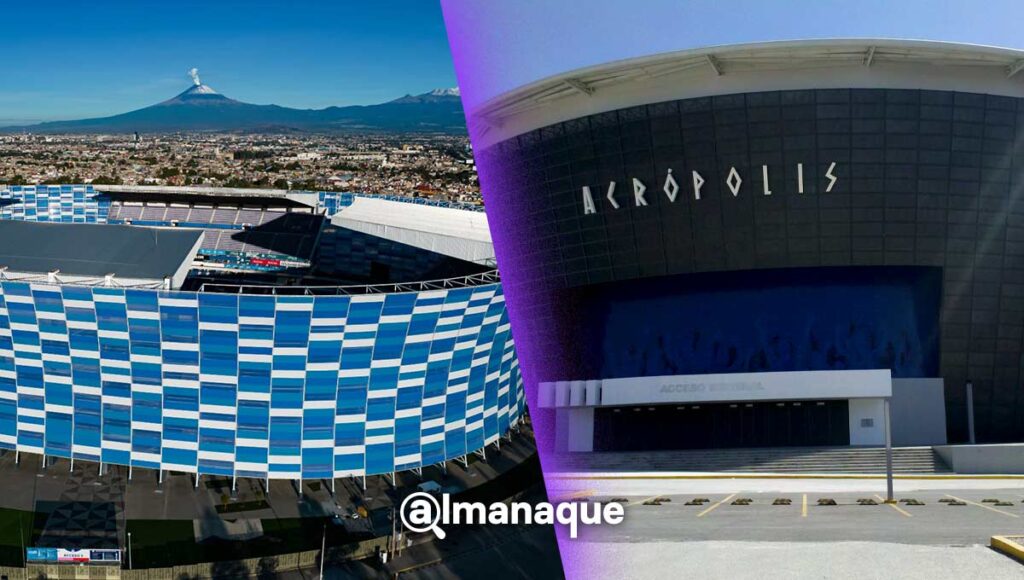estadio cuauhtemoc y Acropolis de Puebla reapertura