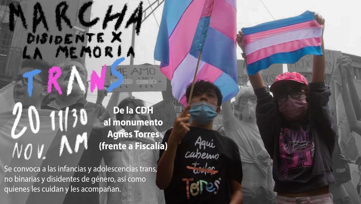 Convocan a Marcha por la Memoria Trans en Puebla el 20 de noviembre 2 marcha memoria trans