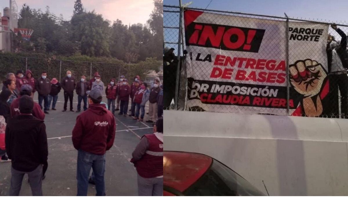 Sindicalizados se van a paro por entrega de bases para allegados de Claudia Rivera 4 paro por bases de Claudia Rivera