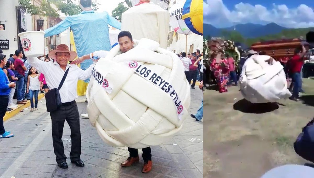 VIDEO: Botarga de queso Oaxaca que baila en un funeral se viraliza en redes sociales 3 queso oaxaca botarga funeral