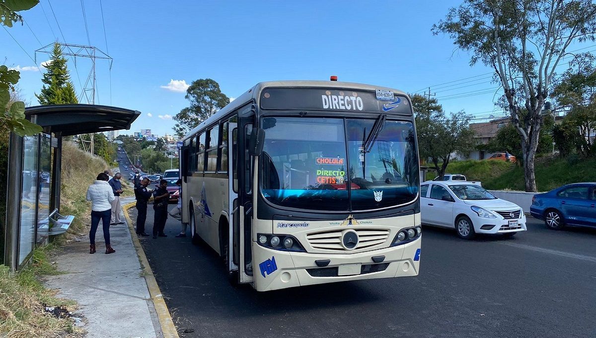 En violento asalto, balean a pasajero de camión Puebla-Cholula en una pierna 3 Cholula