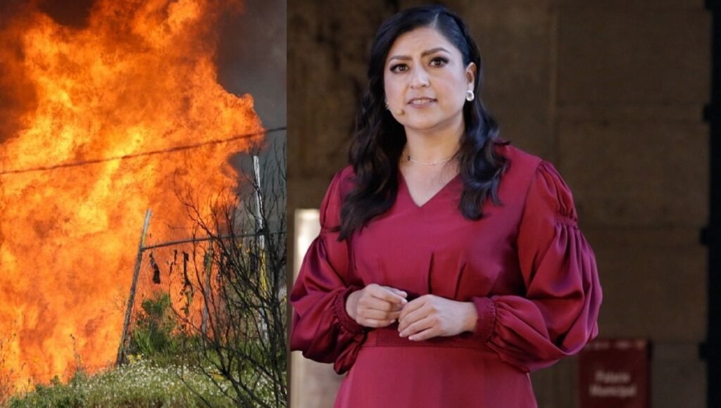 Claudia Rivera y explosion