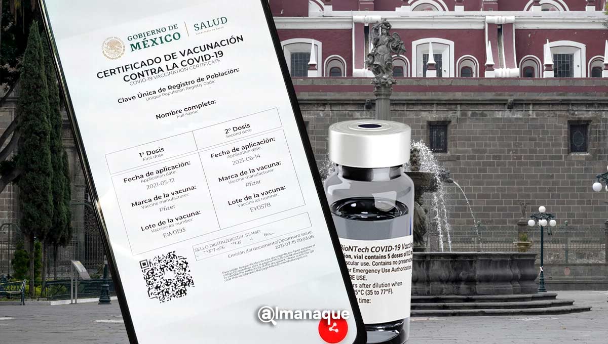 Analizan pedir certificado de vacunación en Puebla para ingresar a lugares públicos 3 Puebla certificado de vacunacion