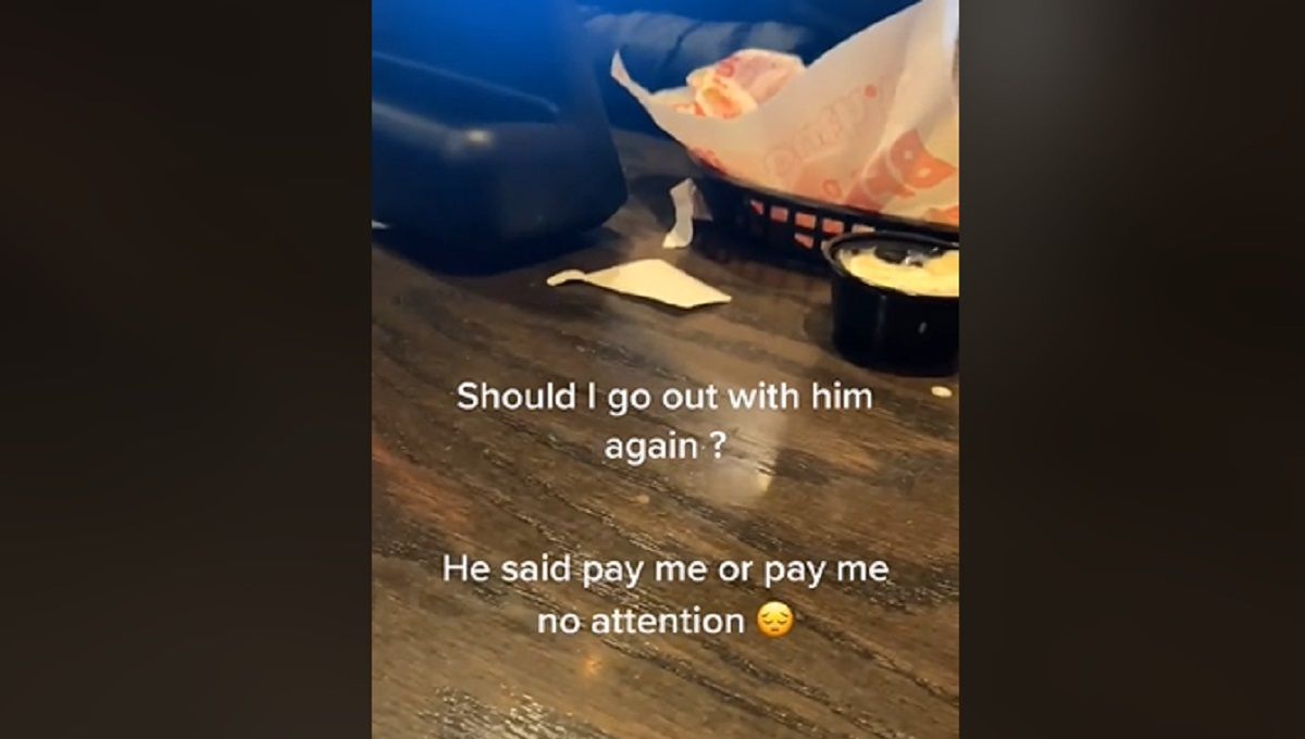 "¿Deberíamos salir de nuevo?": Compra comida solo para él en su primera cita (VIDEO) 2 Tiktok