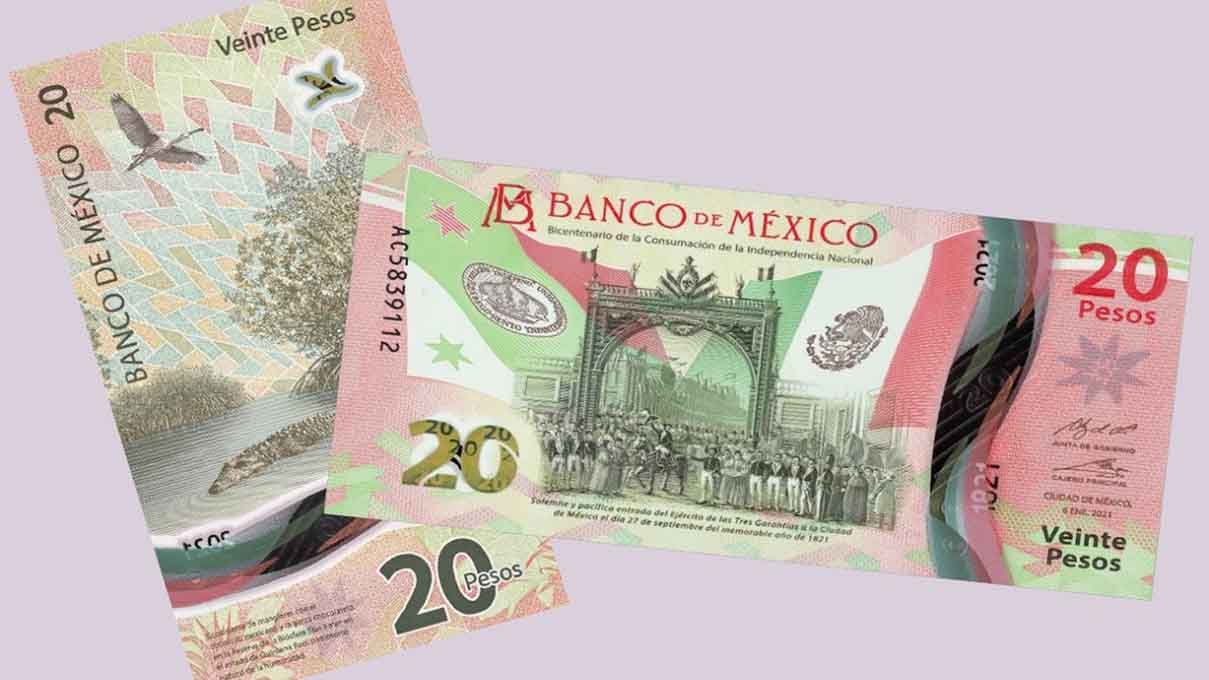 Hasta en 10 mil pesos se vende el billete de 20 pesos conmemorativo de la Independencia de México 2 billete 20 pesos