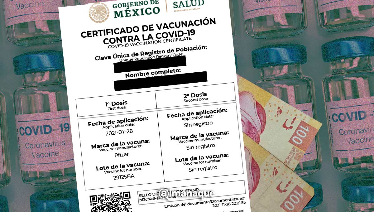 ¿Cuánto cuesta imprimir el certificado de vacunación en Puebla y cómo descargarlo? 4 costo certificado vacuna