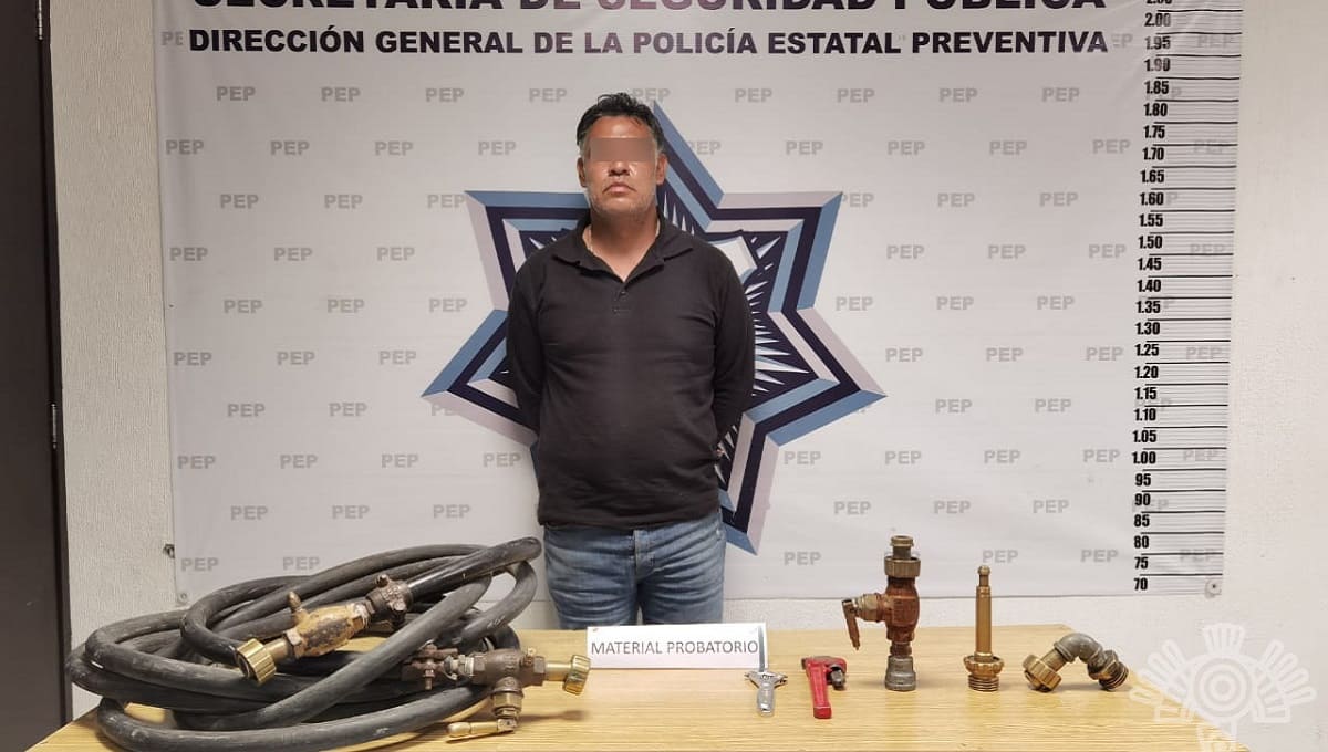 Detiene Policía Estatal a hombre presuntamente vinculado al robo de gas LP 1 detienen a hombre vinculado a robo de gas lp 1