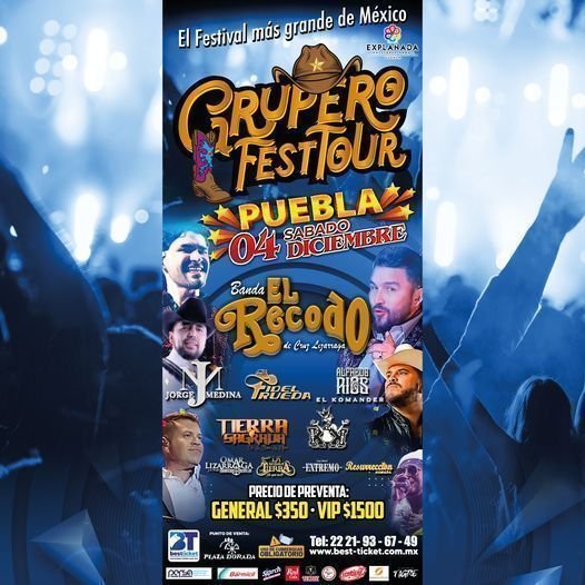 Este será el cartel completo del Grupero Fest de Puebla 4 Grupero fest